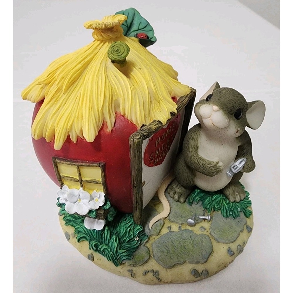 Charming Tails Home Is Where The Heart Is 89/126 Mouse Apple House Figurine